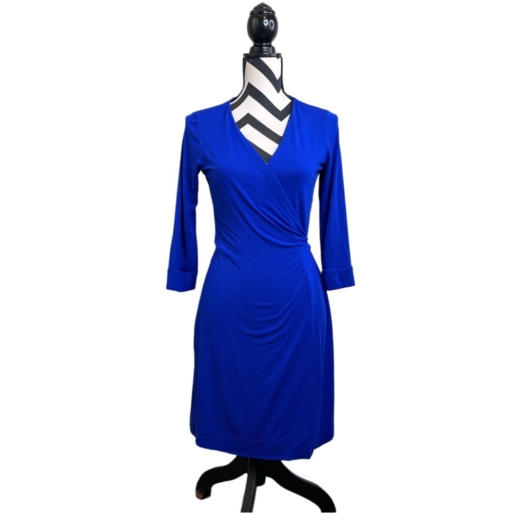 Diane Von Furstenberg Jersey Knit Sz 6 Office Business Wrap Dress